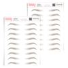 2 Pack Temporary Eyebrow Tattoos Waterproof Eyebrow Stickers, False Tattoos Hair Like Peel Off Instant Transfer Brows For Women And Men | Natural Strokes, Shaping (tapered, ash brown) view 1