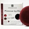 Arganier Noir Aker Fassi Set of 2 Moroccan Lip Pot Two Authentic Terracotta Pot Red and Brick Cheek Tint. Moroccan Lipstick. view 3