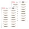2 Pack Temporary Eyebrow Tattoos Waterproof Eyebrow Stickers, False Tattoos Hair Like Peel Off Instant Transfer Brows For Women And Men | Natural Strokes, Shaping (natural, medium brown) view 1