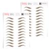 2 Pack Temporary Eyebrow Tattoos Waterproof Eyebrow Stickers, False Tattoos Hair Like Peel Off Instant Transfer Brows For Women And Men | Natural Strokes, Shaping (arched, medium brown) view 1