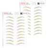 2 Pack Temporary Eyebrow Tattoos Waterproof Eyebrow Stickers, False Tattoos Hair Like Peel Off Instant Transfer Brows For Women And Men | Natural Strokes, Shaping (curved, blonde) view 1