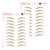 2 Pack Temporary Eyebrow Tattoos Waterproof Eyebrow Stickers, False Tattoos Hair Like Peel Off Instant Transfer Brows For Women And Men | Natural Strokes, Shaping (curved, ginger) view 1