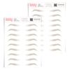 2 Pack Temporary Eyebrow Tattoos Waterproof Eyebrow Stickers, False Tattoos Hair Like Peel Off Instant Transfer Brows For Women And Men | Natural Strokes, Shaping (tapered, taupe) view 1