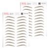 2 Pack Temporary Eyebrow Tattoos Waterproof Eyebrow Stickers, False Tattoos Hair Like Peel Off Instant Transfer Brows For Women And Men | Natural Strokes, Shaping (chic, medium brown) view 1