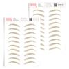 2 Pack Temporary Eyebrow Tattoos Waterproof Eyebrow Stickers, False Tattoos Hair Like Peel Off Instant Transfer Brows For Women And Men | Natural Strokes, Shaping (curved, taupe) view 1