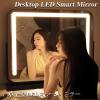 Lighted Makeup Mirror 23.6x20.5in, Rechargeable 3 Color Lights And Adjustable Brightness Vanity Mirror, Rechargeable Vanity Mirror With Lights, 3 Colors Brightness Adjustable Makeup Mirror With Lights view 2