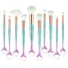 10Pcs Mermaid Style Makeup Brush Set C view 1
