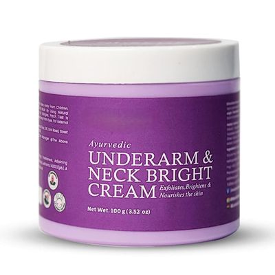 Ayurvedic Underarm and Neck Bright Cream For Men & Women | Helps in healing rashes|100 gram