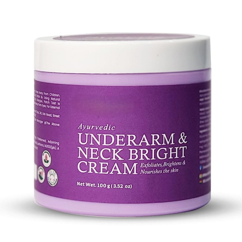 Ayurvedic Underarm and Neck Bright Cream For Men & Women | Helps in healing rashes|100 gram