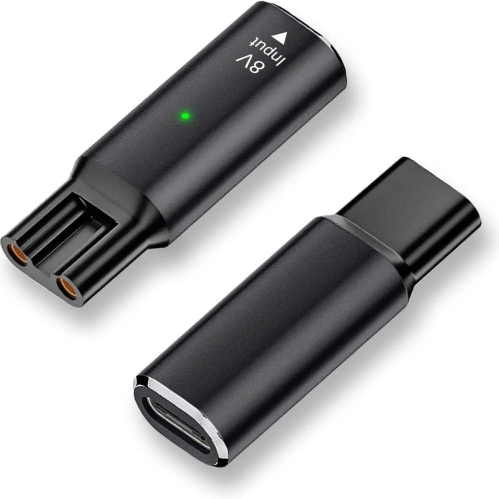 2 Pack Shaver Charger PD Adapter 8V 390mA Type-C Charging Converter,Compatible with Philips Norelco Oneblade QP2530 QP2630 HQ6070 HQ607 HQ850 HQ6073USB-C Converter