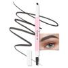AMY'S DIARY Eyebrow Pencil Retractable Definer, EBONY Dual-Sided Brow Brush, Fine Tip, Shapes, Defines, Fills Brow Makeup Flapiz Para Cejasills (01#EBONY) view 1