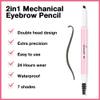 AMY'S DIARY Eyebrow Pencil Retractable Definer, EBONY Dual-Sided Brow Brush, Fine Tip, Shapes, Defines, Fills Brow Makeup Flapiz Para Cejasills (01#EBONY) view 4