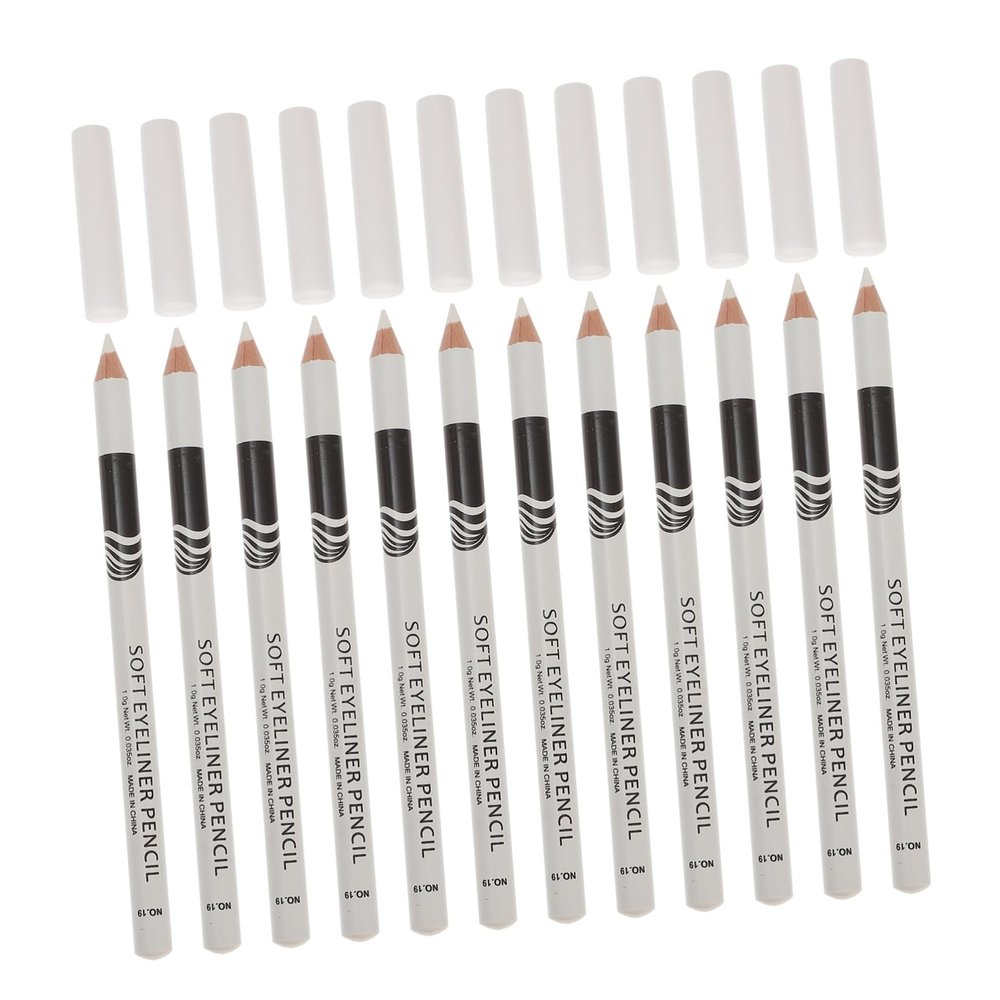 Baluue 12pcs Eyeliner Pencils Alternative Highlighter Makeup Pens Portable and Easy to Use