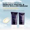 Farmstay Black Snail & Peptide 9 Perfect Facial & Neck Roller Serum  Firming & Lifting, Deep Hydration & Skin Elasticity, Snail Mucin & 9 Peptides for Youthful Glow & Smooth Skin, 100ml view 2
