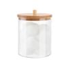 Acrylic Cotton Pad Cotton Ball Dispenser Jewelry Makeup Organizers Container for Bathroom Accessories Bathroom Jars(Round M) view 1
