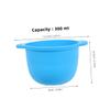 Healeved 2pcs Silicone Bowl for Wax Warmer Hair Removal Wax Pot Liner Reusable Easy to Clean for Home Professional Use view 2