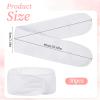 Spa Headbands for Women, 30 Pieces Adjustable Skincare Headband Bulk Spa Facial Headband Esthetician Hair Wrap Shower Stretch Towel Headbands with Tape for Women Washing Face Makeup Shower, White view 3