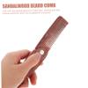BIUDECO Professional Wooden Hair Comb Mustache Comb for Men Folding Beard Brush Home Salon Use view 3