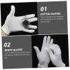 HAPINARY 15pairs Moisturizing Cotton Gloves for Dry Hands Hydrating Hand Care Gloves for Men and Women Overnight Skin Treatment Cotton Design Mid-Thick view 4