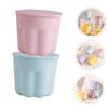 FRCOLOR 2sets Makeup Brush Cleaning Tool Rinsing Bowl Brush Cleaner Silicone Mat Drying Rack for Vanity view 2