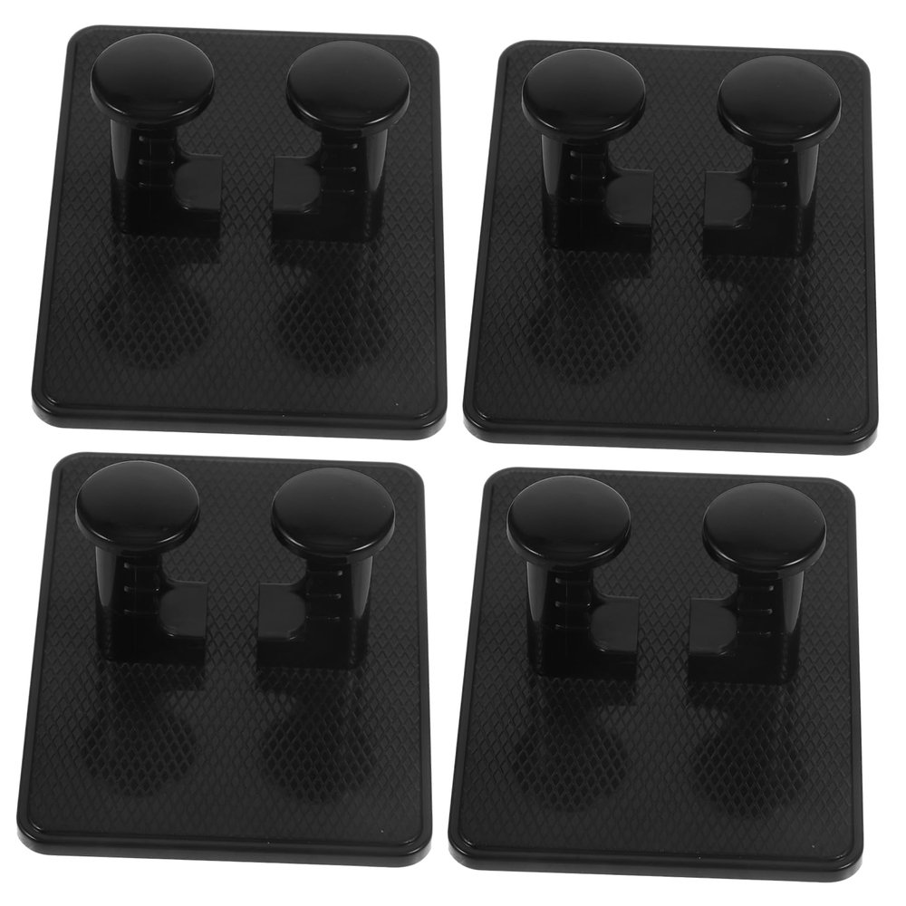 BIUDECO 4pcs Wall-mounted Storage Rack Plastic Stand for and Organization No Drilling Required for Bathroom Use