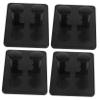 BIUDECO 4pcs Wall-mounted Storage Rack Plastic Stand for and Organization No Drilling Required for Bathroom Use view 1