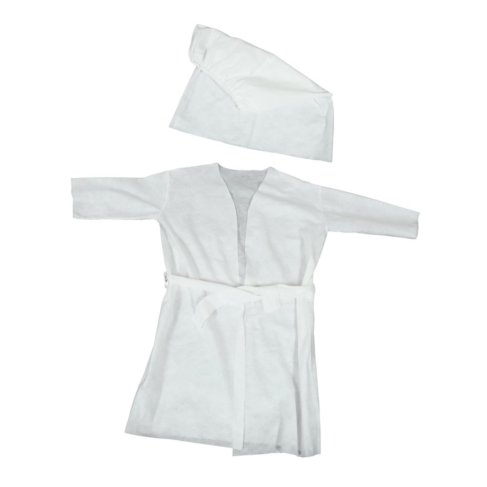 WHAMVOX 2pcs Disposable Cotton Bathrobe for Travel Spa Thick Portable Shower Wear Comfortable Bathing Clothing for Men and Women