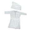 WHAMVOX 2pcs Disposable Cotton Bathrobe for Travel Spa Thick Portable Shower Wear Comfortable Bathing Clothing for Men and Women view 1