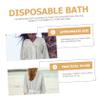 WHAMVOX 2pcs Disposable Cotton Bathrobe for Travel Spa Thick Portable Shower Wear Comfortable Bathing Clothing for Men and Women view 4