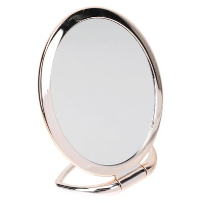 BIUDECO Folding Makeup Mirror Lights Double-Sided Magnifying Mirror Stylish for Home Office Random Color