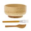 BIUDECO 1set Portable Mask Making Bowl Brush Skin Care Includes Mixing Bowl Spatula and Brush for Home Use and Travel view 1