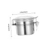 Stainless Steel Eyelash Glue Container Sealed Storage Jar view 2