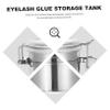 Stainless Steel Eyelash Glue Container Sealed Storage Jar view 3