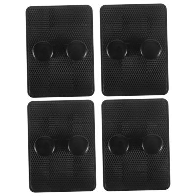 Healeved 4pcs Storage Holder Wall-mounted Shaver Stand for Bathroom Material Space-saving Design Easy Installation Tidy Shower Hooks for Safety and Sundries