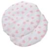 Baluue 2pcs Reusable Static Shower Caps for Women Double Layer Self-heating Hair Care Bonnet Cute Heart Pattern for Hair view 1
