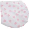 Baluue 2pcs Reusable Static Shower Caps for Women Double Layer Self-heating Hair Care Bonnet Cute Heart Pattern for Hair view 3