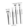 Baluue 5pcs Scalloped Lash Brush Eyebrow Brush Eyelash Extension Fan Mascara Fan Shaped Eye Shadow Applicator Sticks Lash Applicator Tool Makeup view 2