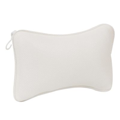 SKISUNO Bathtub Pillow Full Body Bath Pillow 2 Suction Cups Neck Shoulder Support Non-Slip for Standard Oval Straight-Back Bathtubs