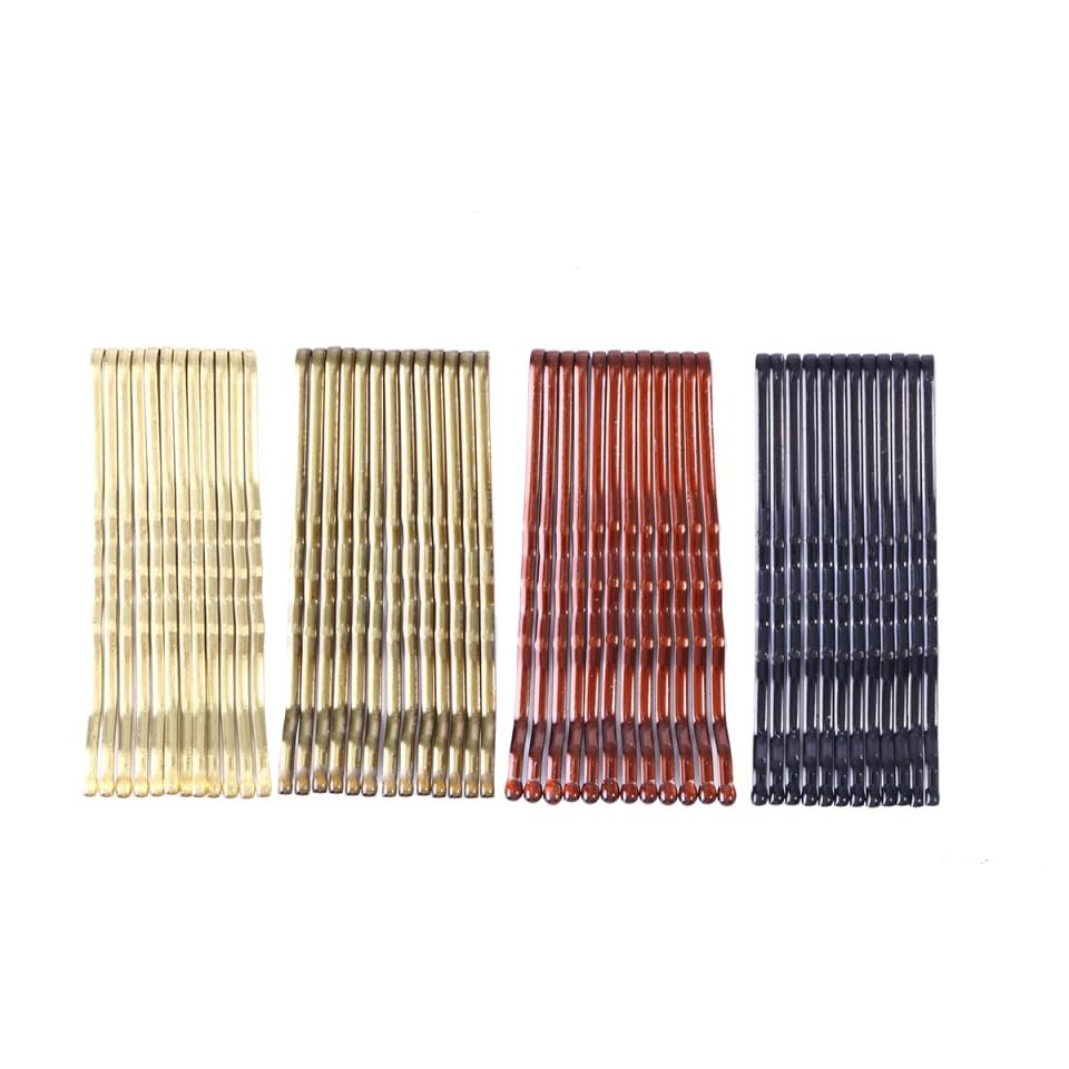 FRCOLOR 96Pcs Bobby Pins Set Non Meatl Hair Pins for Women Hair Clip Pin for Updos Braids Everyday Styling Travel Gym Bag Purse Accessories