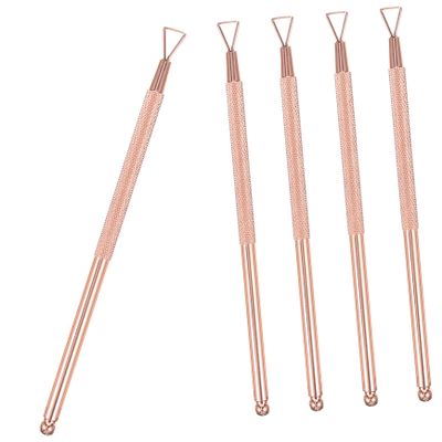 BIUDECO Stainless Steel Nail Cuticle Remover Set 5-Piece Manicure Tools for Fingernail Care Professional Nail Trimming and Dead Skin Pusher Travel-Friendly Design