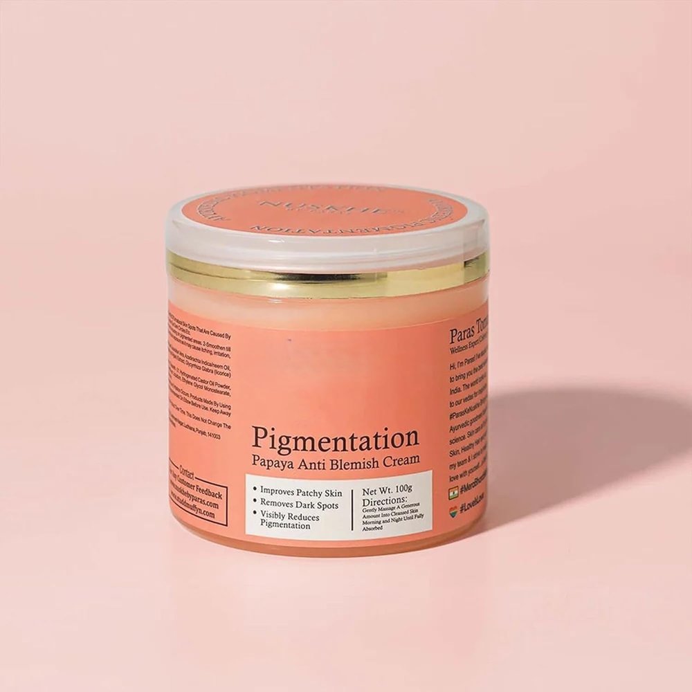 Ayurvedic Pigmentation Papaya Anti Blemish Cream for Pigmentation and Blemishes removal- 100 ML (Unisex Product, Suitable for all skin types) Pack Of 2