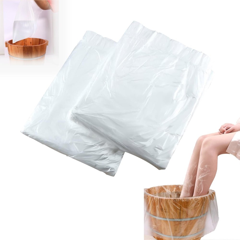 160PCS Disposable Pedicure Liners  23" X 25" Portable Bath Basin Bags, Footsie Bath Liners for Foot Soak Bath Pedicure Spa Hotel Home Use, Fit All Pedicure Spas Extra Thick and Durable(3 Packs(240))