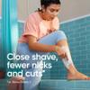 Gillette Venus Simply 3 Sensitive Disposable Razors, Sensitive Skin, 3 Bladed Razors, Pivoting Head for Incredible Comfort, Soft Grip Handle, 12 Count view 3
