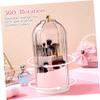 Alipis 360degree Rotatable Makeup Brush Organizer Box Cosmetic Brush Storage Container Home Storage view 2