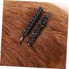 NOLITOY Fashion Hairpins Set 2 Pairs Metal Hairpins Rhinestones for Women for Parties view 3