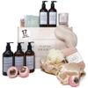 17-Piece Luxury Gift Set with Robe | Complete INFUS White Tea & Coconut Bath Collection | Self-Care Kit with Bath Bombs, Face Masks & Hair Care | Bridesmaid, Mom, Wife, Grandma or Loved Ones view 1
