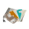 5-Count Organic Cotton Flannel Wipes  Reusable, Quick-Drying, Soft & Absorbent | Decorative Print Cloths for Delicate Skin, Facial Care & Daily Cleansing | 5x6, Two-Ply, USA-Made view 1
