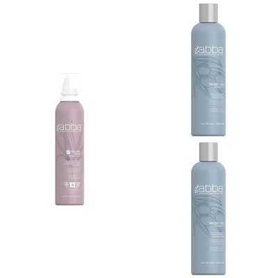 ABBA - Pure Volume Foam Styling Mousse - Grapefruit & Lemongrass & Pure Volume Shampoo & Conditioner Duo - Grapefruit & Lemongrass, 8 fl oz Each