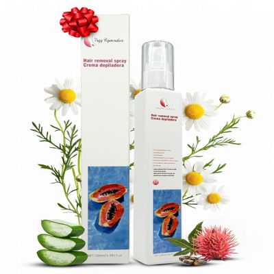 Vagy Rejuvenation Velvet Touch Depilatory Cream  Gentle Hair Removal for Sensitive Skin  Full Body Use  Pain-Free Hair Removal with Refreshing Papaya Scent