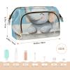 EtherSpher Art Elephant Vintage Bathtub Makeup Bags Lightweight Hanging Travel Toiletry Bag Change Purse for Travel Accessories view 2